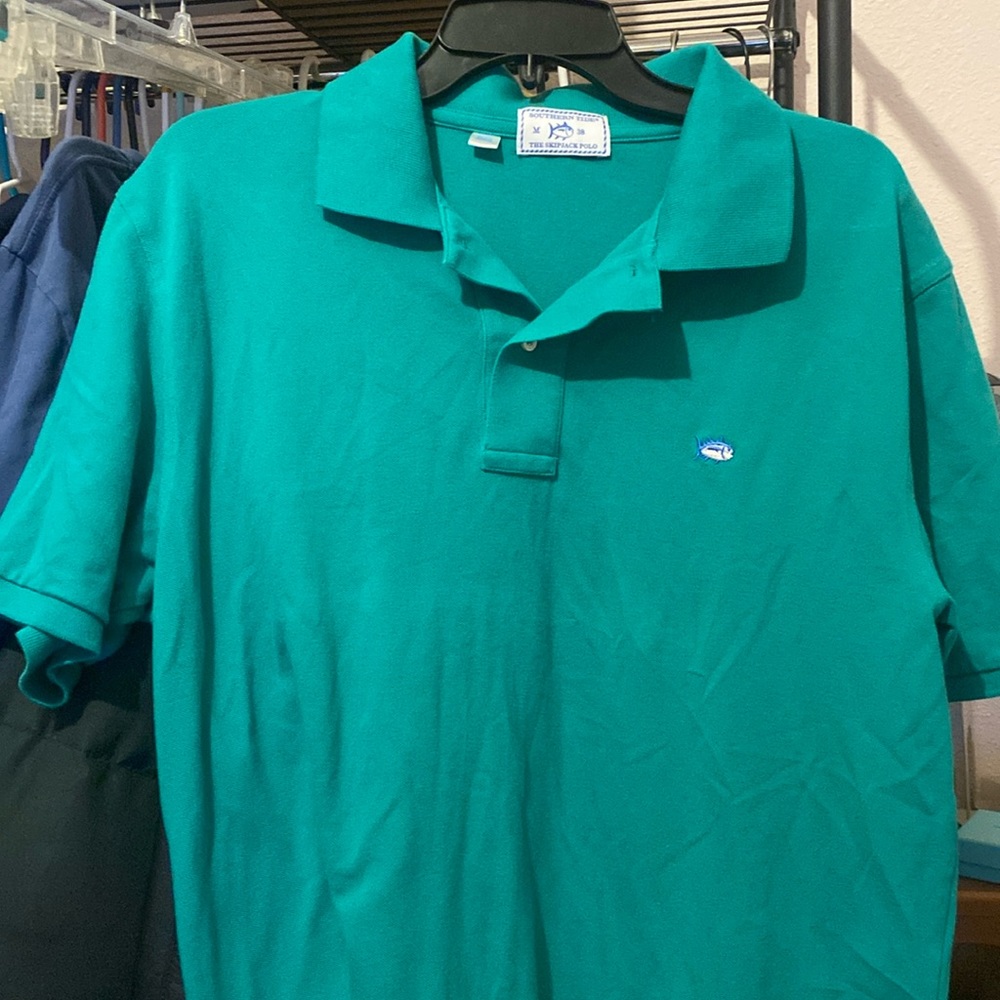 Southern Tide Green Polo shirt medium